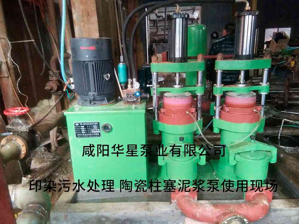 印染污水處理廠使用YBH300-40節能柱塞泥漿泵客戶案例 印染污水處理廠使用YBH300-40節能柱塞泥漿泵客戶案例